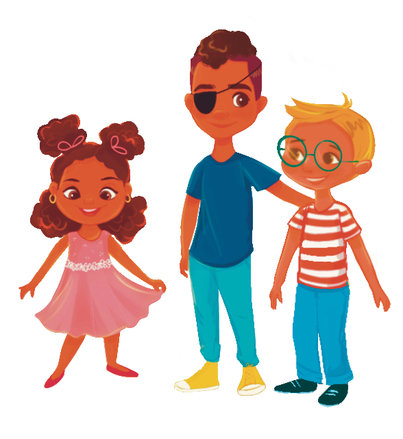 רטיית הקסם של עידו - ספר ילדים - דמויות הילדים בספר